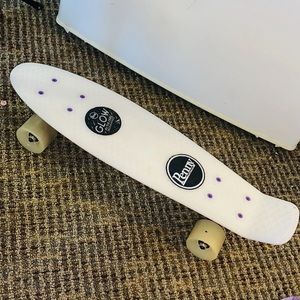 Glow in the Dark White Penny Board